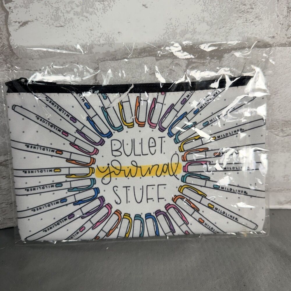 Midliner  Zippered Bullet Journal Stuff Gel Pen Bag Pouch Travel Bag Pencil Case
